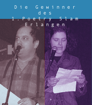 Gewinner des ersten Poetry Slams