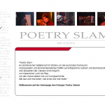 Homepage des Erlanger Poetry Slam im neuen Gewand