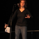 Dorothee Bleisch beim 1. U20 Poetry Slam Erlangen im November 2010