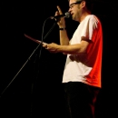 Bybercap beim Poetry Slam Erlangen im April 2014