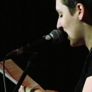 Kathi Mock beim Poetry Slam Erlangen im April 2014