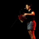 Kathi Mock beim Poetry Slam Erlangen im April 2014