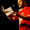 Paul Weigl  beim Poetry Slam Erlangen im April 2014