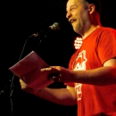 Paul Weigl beim Poetry Slam Erlangen im April 2014