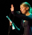 Lillemore Kausch beim Poetry Slam Erlangen im April 2016