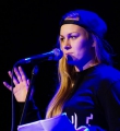 Lolo beim Poetry Slam Erlangen im April 2016