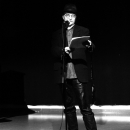 Merlin beim Poetry Slam Erlangen im Dezember 2010