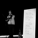 Jan Siegert beim Poetry Slam Erlangen im Dezember 2010