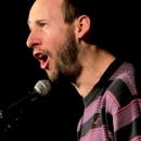 Finalist Tobi Kunze  beim Poetry Slam Erlangen im Dezember 2013