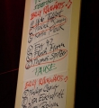 DIe Poetenliste beim Poetry Slam im Dezember 2014