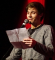 Finale Pascal Simon beim Poetry Slam im Dezember 2014