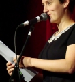 Kathi Mock beim Poetry Slam im Dezember 2014