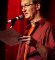 Udo Tiffert beim Poetry Slam im Dezember 2014