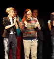 Die drei Finalisten beim Poetry Slam Erlangen im Dezember 2015