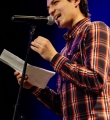 Max Schulle beim Poetry Slam Erlangen im Februar 2015