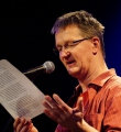 Udo Tiffert beim Poetry Slam Erlangen im Februar 2015