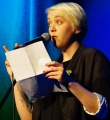 Leonie Warnke beim Poetry Slam Erlangen im Februar 2016