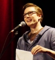Tom Schildhauer beim Poetry Slam Erlangen im Februar 2016