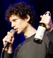 Lucas auf der Suche nach Hilfe beim Poetry Slam in Erlangen im Februar 2017