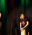 Die Band Cynthia Nickschas beim Poetry Slam in Erlangen im Januar 2016