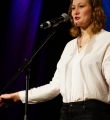 Josefine Berkholz beim Poetry Slam in Erlangen im Januar 2017