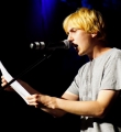 Elias Hirschl beim Poetry Slam Erlangen im Juni 2015