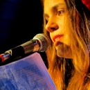 Celine Petrenz beim Poetry Slam im März 2014