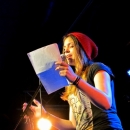 Celine Petrenz beim Poetry Slam im März 2014