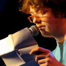 Lars Schäfer beim Poetry Slam im März 2014