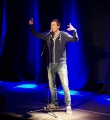 Andreas Rebholz beim Poetry Slam in Erlangen im März 2015