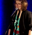 Christine Fritz beim Poetry Slam in Erlangen im März 2015