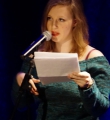 Marlene Scheuermeyer beim Poetry Slam in Erlangen im März 2015