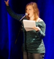 Marlene Scheuermeyer beim Poetry Slam in Erlangen im März 2015