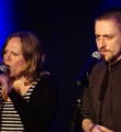 Team Mikrokosmos im Finale beim Poetry Slam in Erlangen im März 2015