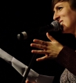 Kathi Mock beim Poetry Slam Erlangen im März 2016