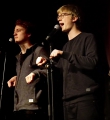 Team Natürlich Blond beim Poetry Slam Erlangen im März 2016