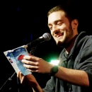 Marvin Ruppert beim Poetry Slam Erlangen im Mai 2014