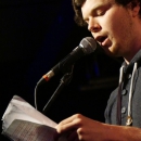 Nils Frenzel beim Poetry Slam Erlangen im Mai 2014