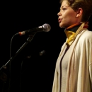 Nina Modauer beim Poetry Slam Erlangen im Mai 2014