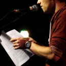 Philipp Czerny beim Poetry Slam Erlangen im Mai 2014