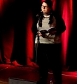 Annika Hengst beim Poetry Slam Erlangen im Mai 2015