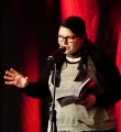 Annika Hengst beim Poetry Slam Erlangen im Mai 2015