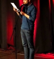 Piet Weber im Finale beim Poetry Slam Erlangen im Mai 2015