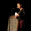 Kathi Mock beim Poetry Slam Erlangen im November 2013