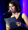 Susi Streil beim Poetry Slam im November 2014