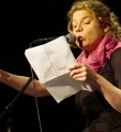 Sylvie Le Bonheur beim Poetry Slam Erlangen im November 2015