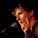 Christian Weiblen beim Poetry Slam Erlangen im Oktober 2013