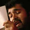 Emir Taghikhani beim Poetry Slam Erlangen im Oktober 2013