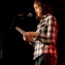 Ina Meißner beim Poetry Slam Erlangen im Oktober 2013