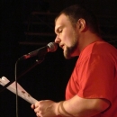 Martin Hönl beim Poetry Slam Erlangen im Oktober 2013
